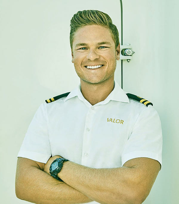Image of Ashton Pienaar from the TV reality show, Below Deck