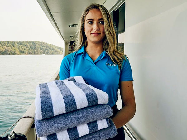 Image of Courtney Skippon from the TV reality show, Below Deck