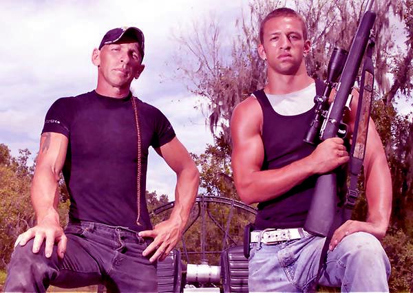 Image of Caption: Jay Paul and his father, R.J. Molinere