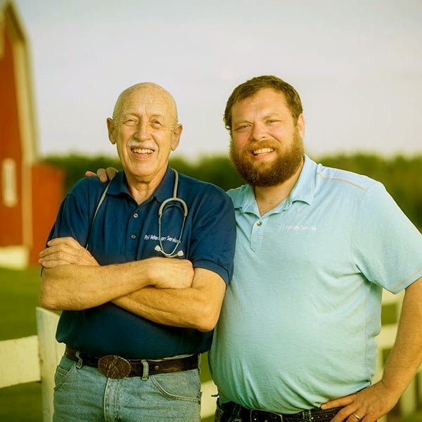Image of Caption: Charles Pol and father Dr. Jan Pol